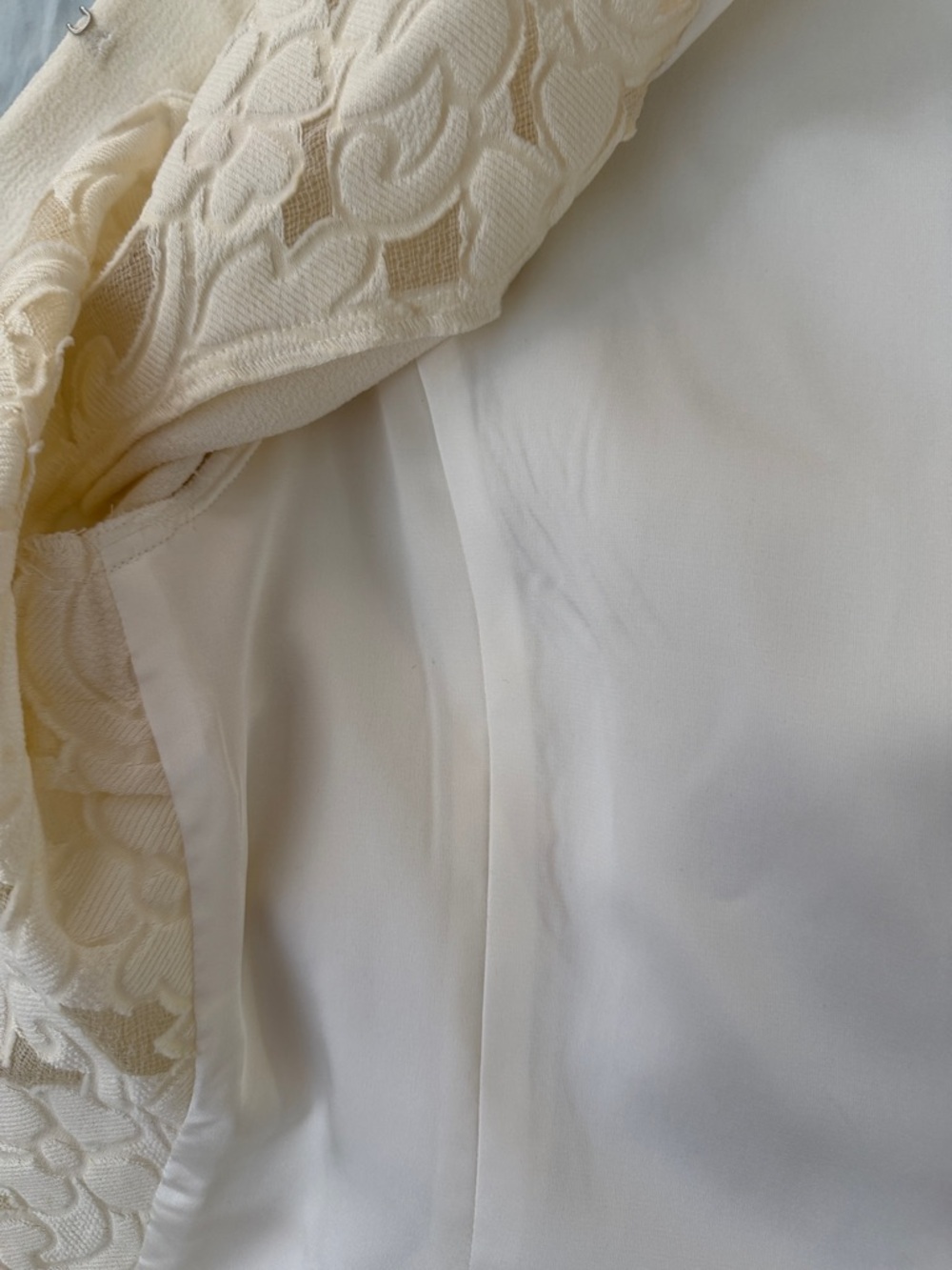 Episode Women's Cream Embroidered Lace Jacket - Picture 6 of 12